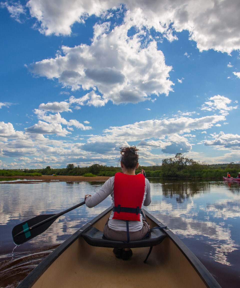 Canoeing with Santasport in Rovaniemi, Lapland, Finland, Photo by Rovaniemi Summer Ambassador Celine Simon