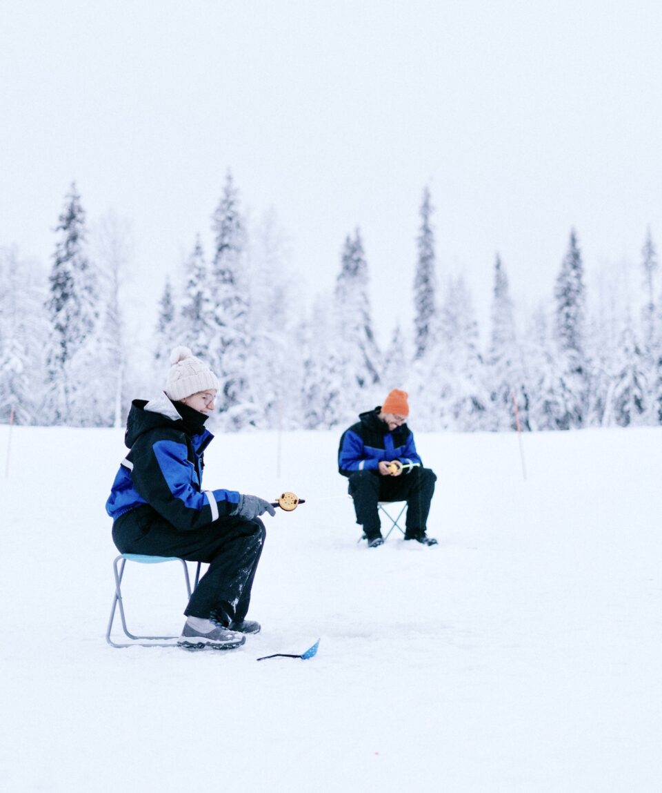 Ice Fishing by Snowmobile in Levi4