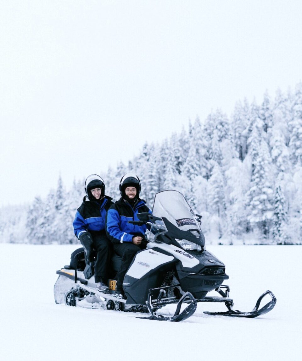 Ice Fishing by Snowmobile in Levi6