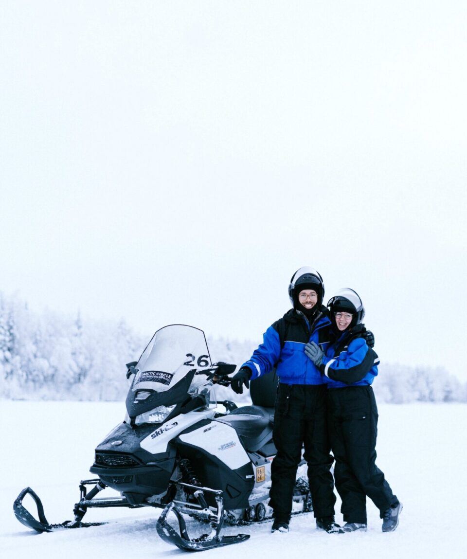 Ice Fishing by Snowmobile in Levi7