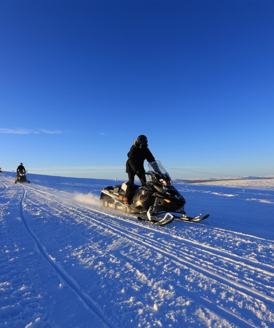 Half-Day Snowmobile Tour in Levi
