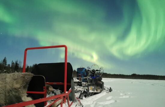 Northern Lights Sledge Ride in Levi